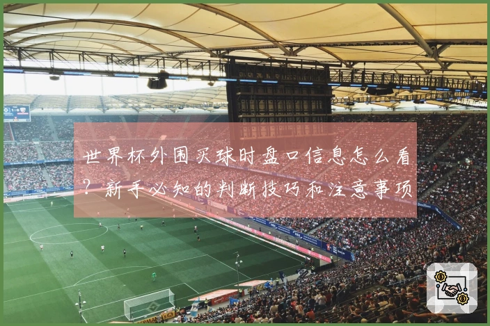 世界杯外围买球时盘口信息怎么看？新手必知的判断技巧和注意事项